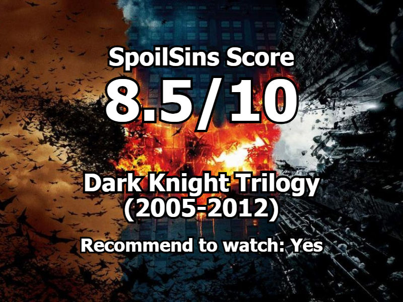 Dark Knight Trilogy review, scored 8.5 out of 10