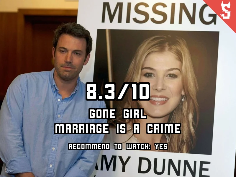 Gone Girl (2014) review, scored 8.3 out of 10